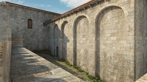 Reconstrucción 3D edificio Museo Arqueolóxico Provincial de Ourense