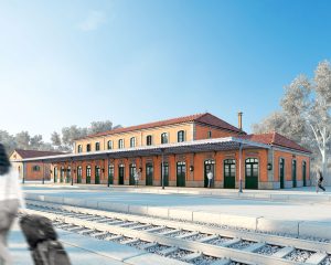 reconstrucción 3D Estación de Canedo Ourense