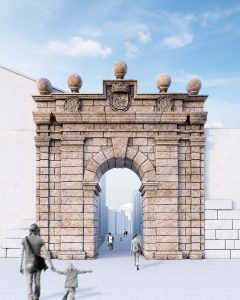 reconstrucción 3D Porta da Aira Ourense