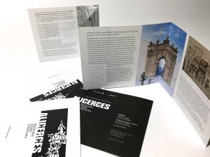 Folleto informativo exposición Alicerces