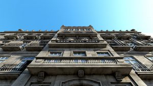 Render 3D Gran Hotel Roma Ourense
