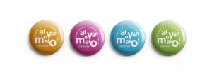 Diseño chapas promocionales campaña Maios Ourense 2015