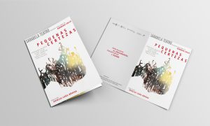 programa de mano para para la obra de teatro Pequenas Certezas de Sarabela Teatro
