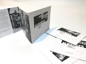 Folleto informativo exposición Alicerces